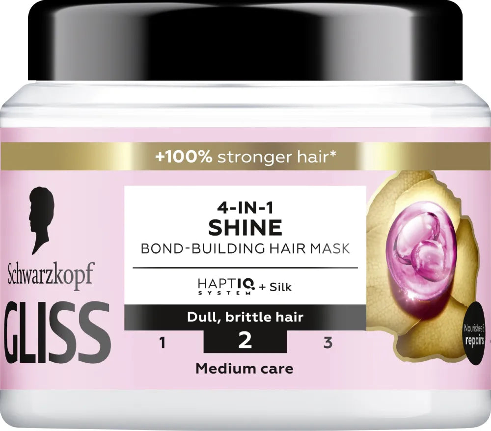 SCHWARZKOPF Gliss TRT Liqsilk Plaukų kaukė suteikianti blizgesį 4in1 400 ml - Kosmetika