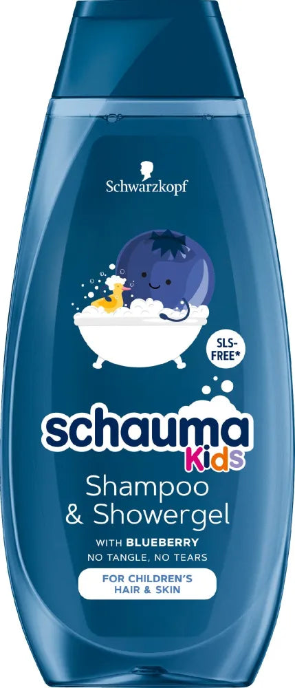Schwarzkopf Schauma Kids 2-in-1 šampūnas ir dušo gelis berniukams - mėlynė 400ml - Kosmetika