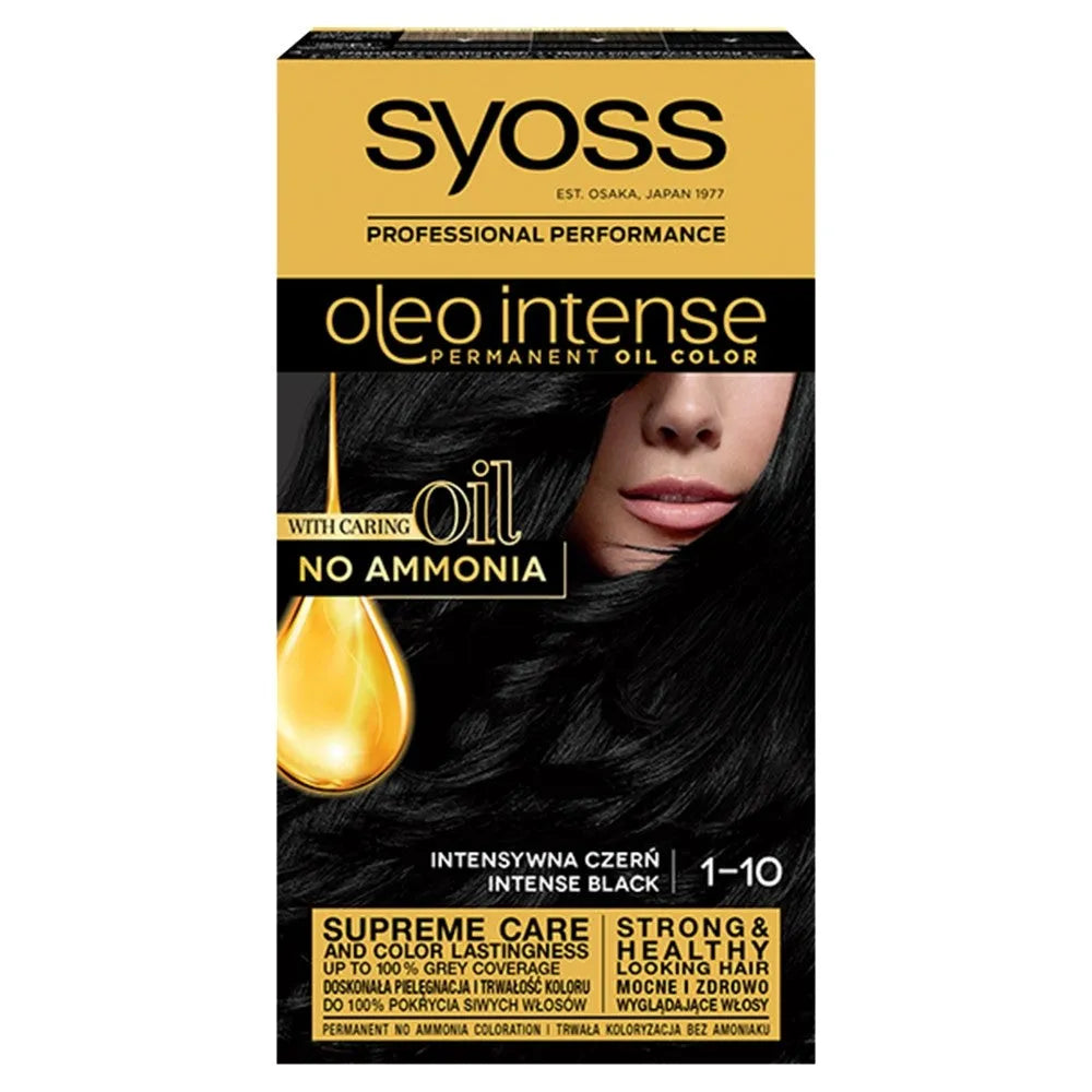 Schwarzkopf Syoss Hair Color Oleo 1-10 intensyvi juoda 1op. - Kosmetika