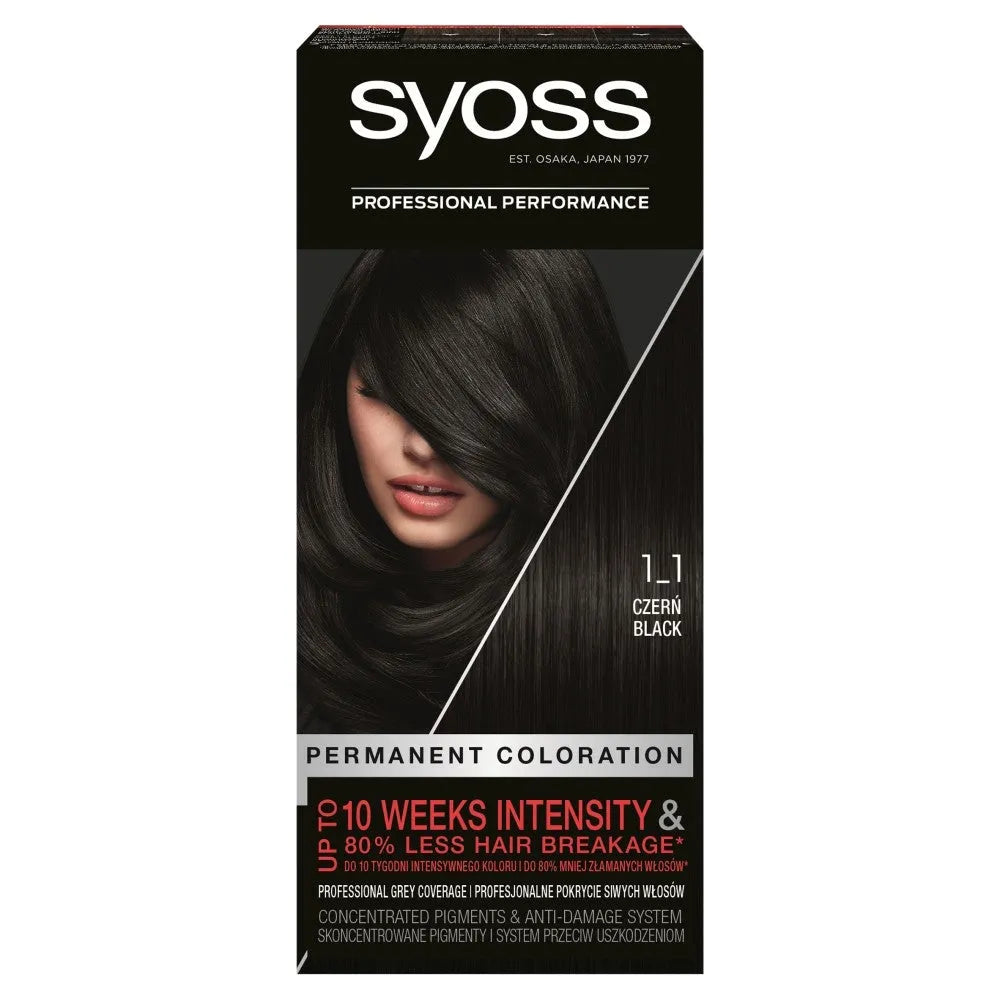 Schwarzkopf Syoss Plaukų dažai juodas Nr. 1-1 1op. - Kosmetika