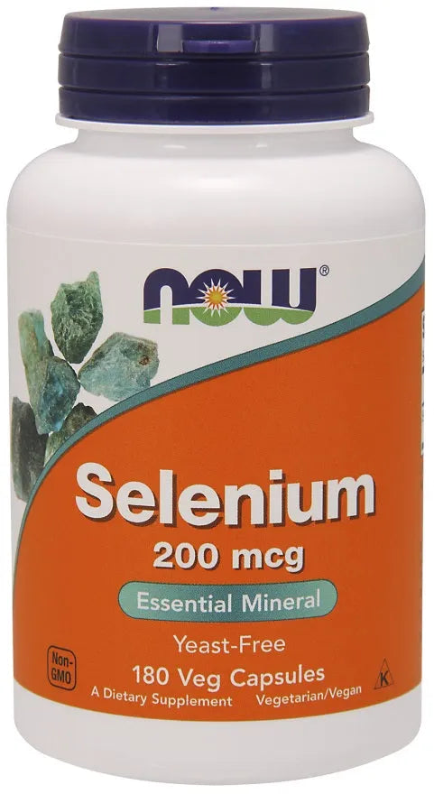 Selenium 200mcg - 180 vcaps - NOW Foods - Papildai