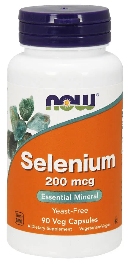 Selenium 200mcg - 90 vcaps - NOW Foods - Papildai