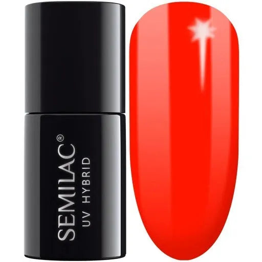 SEMILAC LAKIER 567 NEON RED skaistalai - Kosmetika