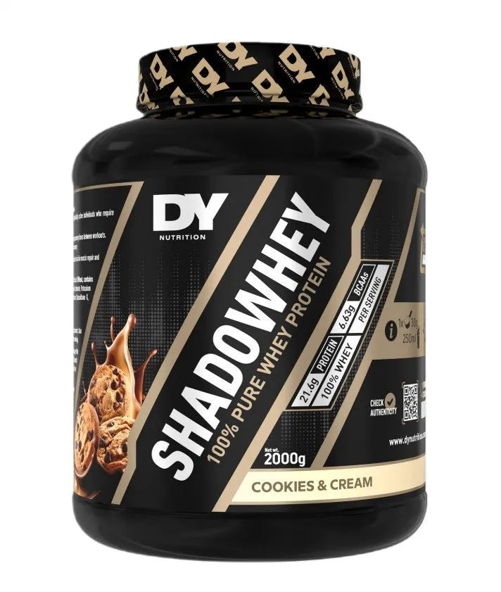 ShadoWhey 100% Pure Whey Protein Cookies & Cream - 2000g - Dorian Yates - Sporto papildai