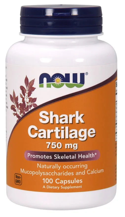 Shark Cartilage 750mg - 100 caps - NOW Foods - Papildai