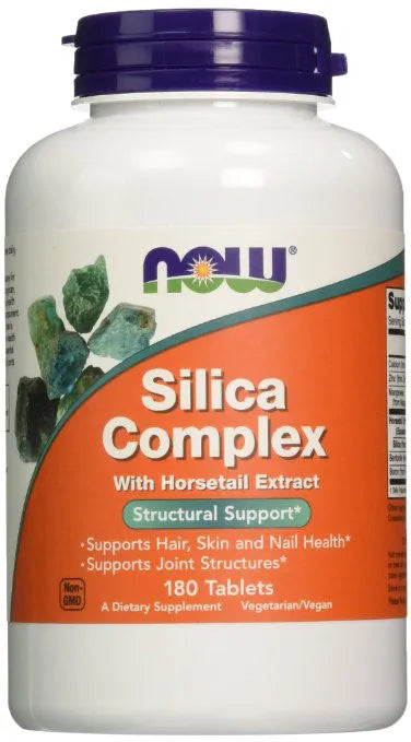 Silica Complex with Horsetail Extract - 180 tablets - NOW Foods - Papildai