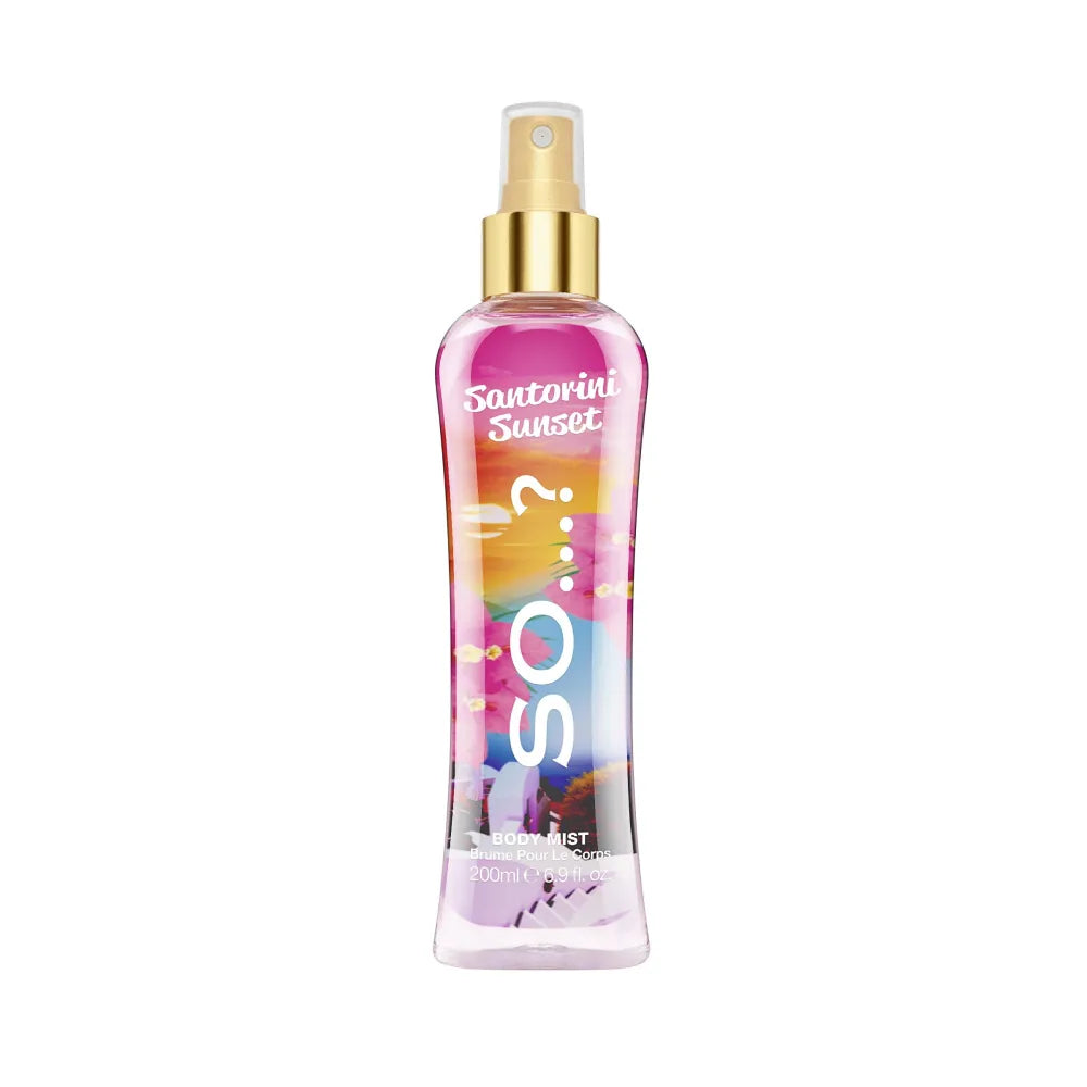 SO...? Pabėgimai! S Santorini Sunset kvepiantis kūno purškiklis 200 ml - Kosmetika