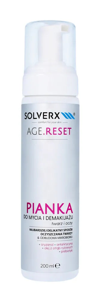 SOLVERX AGE RESET Veido valymo putos ir dem. - Kosmetika