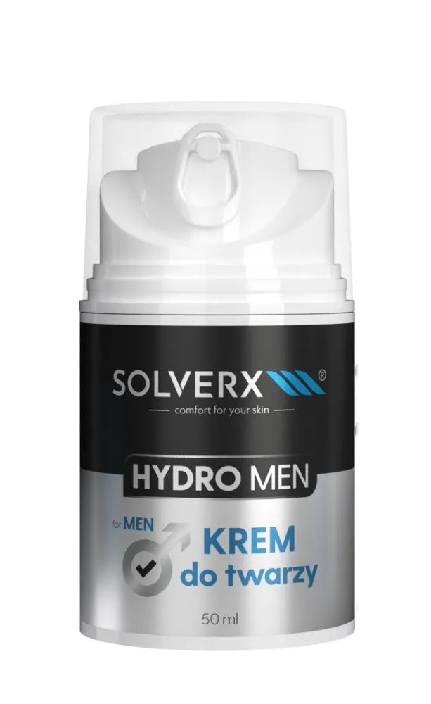SOLVERX Hydro Men Veido Kremas 50ml - Kosmetika