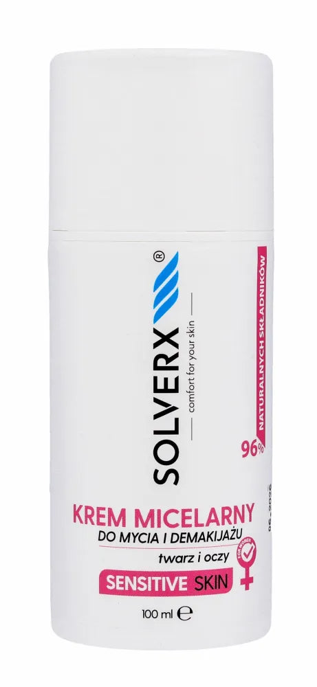 SOLVERX MICELLAR CREAM Makiažo Valiklis 100ML - Kosmetika
