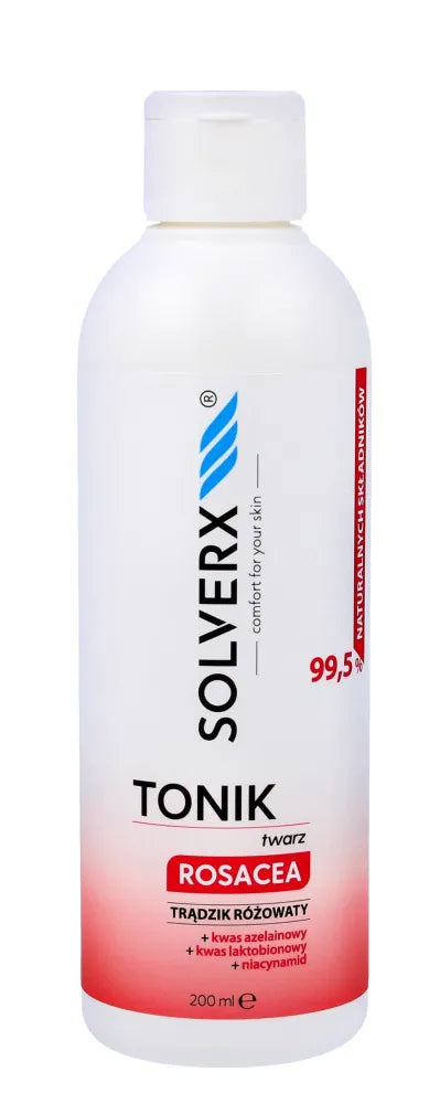 SOLVERX Rosacea veido tonikas rožinės odos priežiūrai 200 ml - Kosmetika