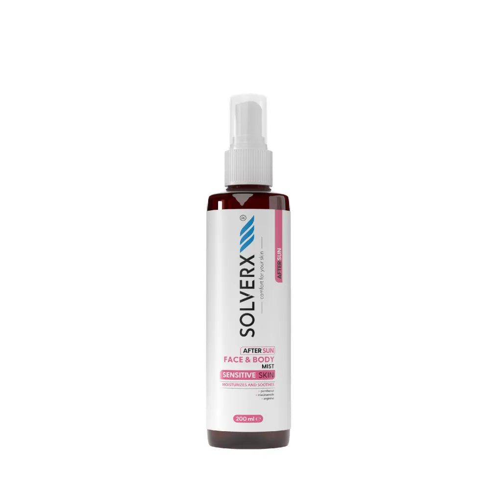 SOLVERX Sensitive Skin Soothing Mist po saulės poveikio veidui ir kūnui 200 ml - Kosmetika