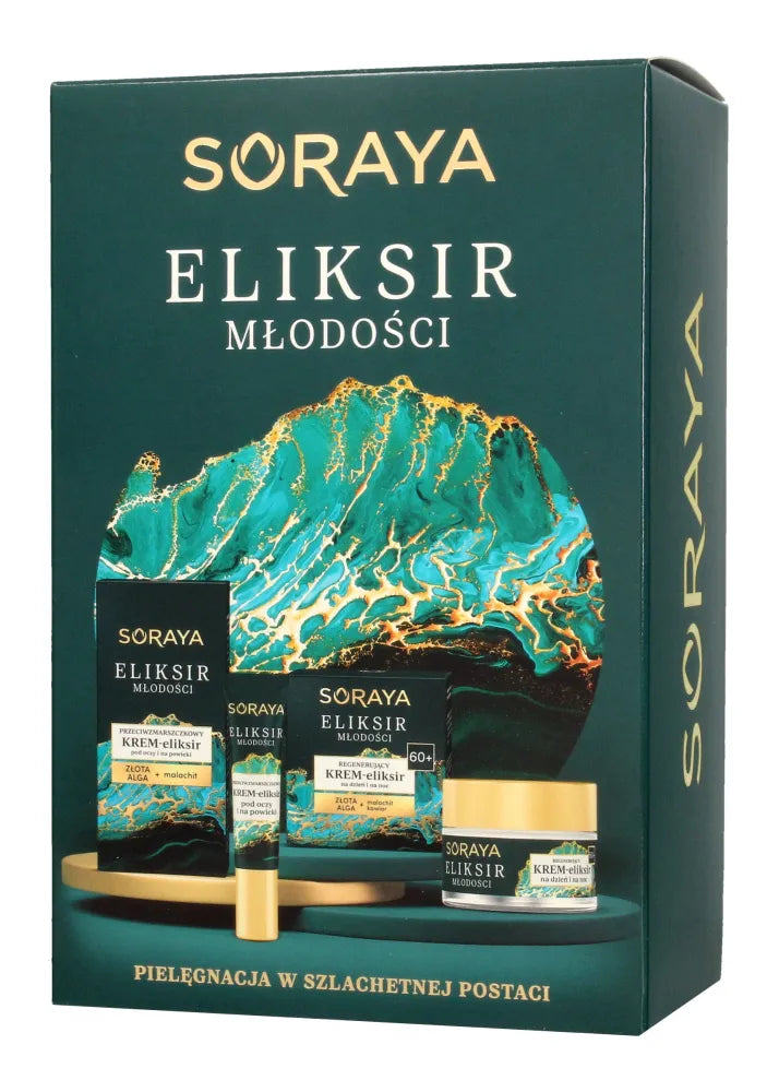 Soraya Elixir of Youth 60+ dovanų rinkinys (Dieninė ir naktinė kremas 50ml + Akių 15ml) - Kosmetika