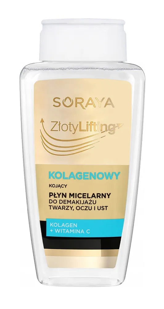 Soraya Golden Lifting Collagen Raminantis Micelinis Makiažo Valiklis 400ml - Kosmetika