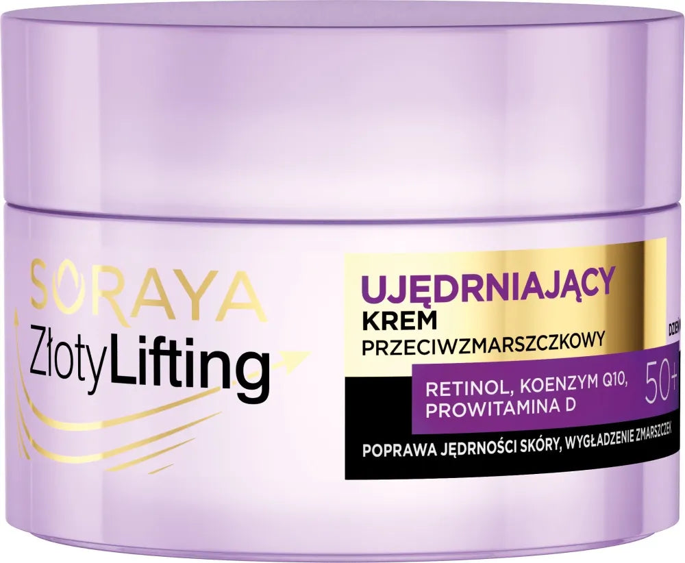 SORAYA Golden Lifting Firming Anti-Wrinkle Cream 50+ dienai ir nakčiai 50ml - Kosmetika