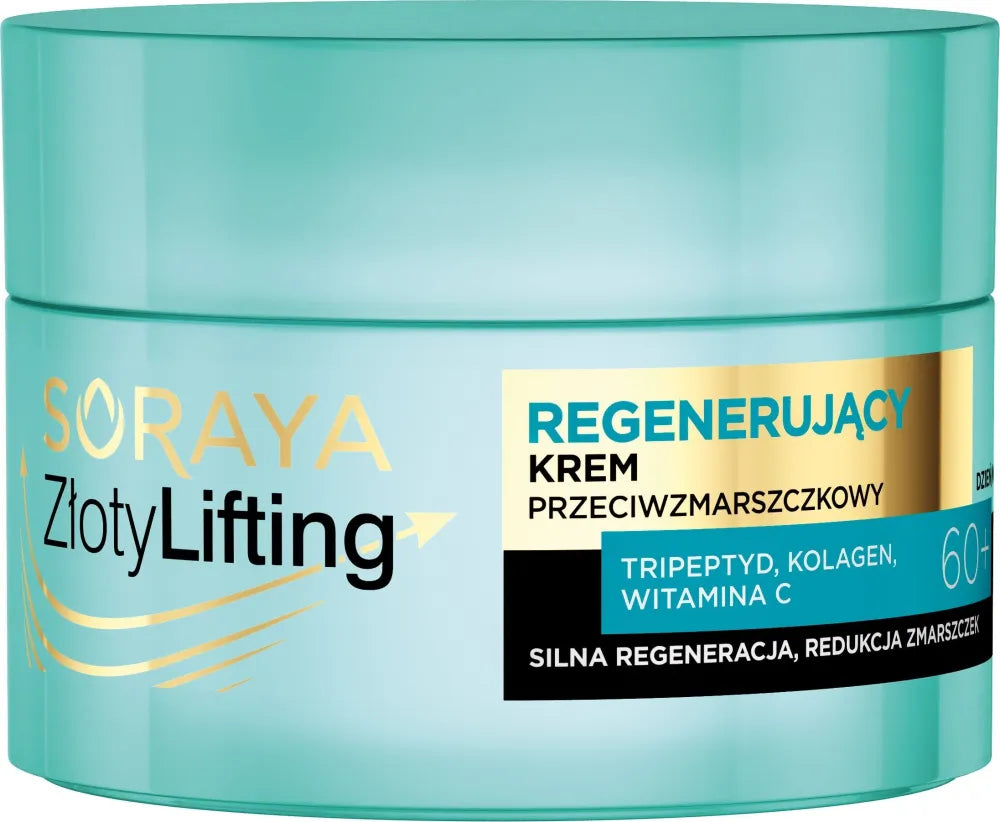 SORAYA Golden Regenerating Lifting Anti-Wrinkle Cream 60+ dienai ir nakčiai 50ml - Kosmetika