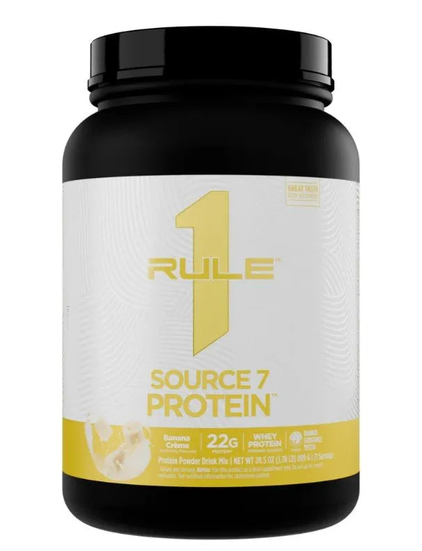 Source7 Protein Banana Creme - 809g - Rule One - Sporto papildai