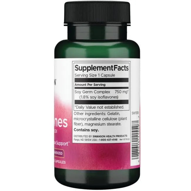 Soy Isoflavones - Standardized - 750 mg - N60 - Swanson - Papildai