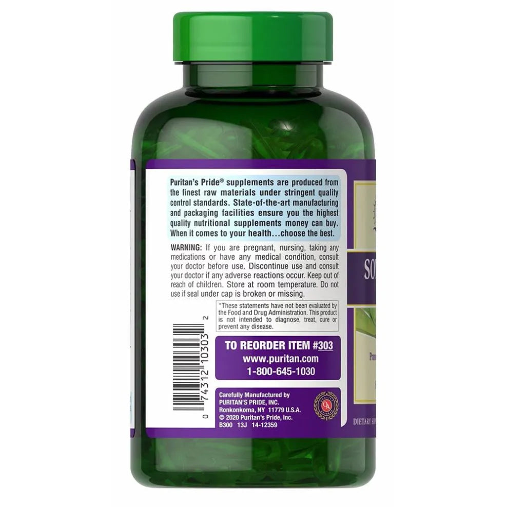 Soy Lecithin 1200mg - 250 softgels - Puritan’s Pride - Papildai