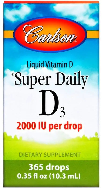 Super Daily D3 2000 IU - 10 ml. - Carlson Labs - Papildai