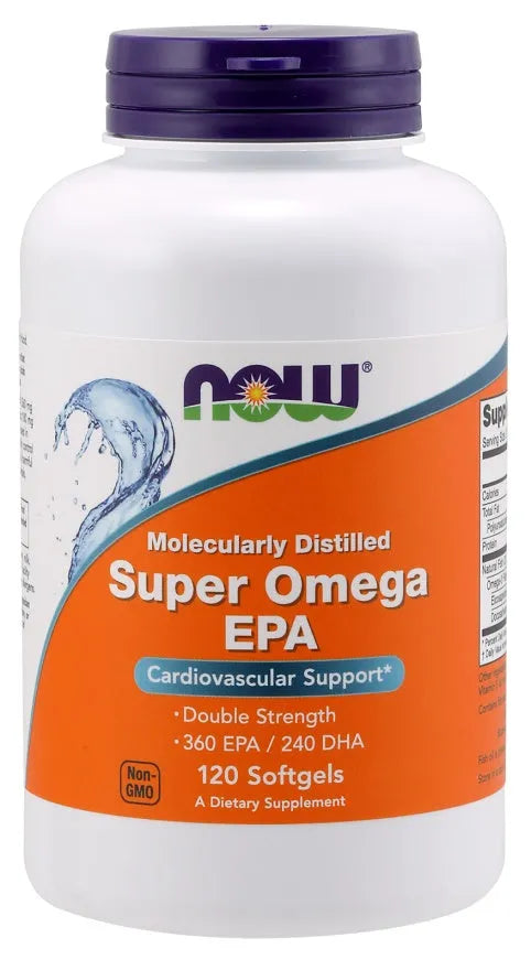 Super Omega EPA Molecularly Distilled - 120 softgels - NOW Foods - Papildai
