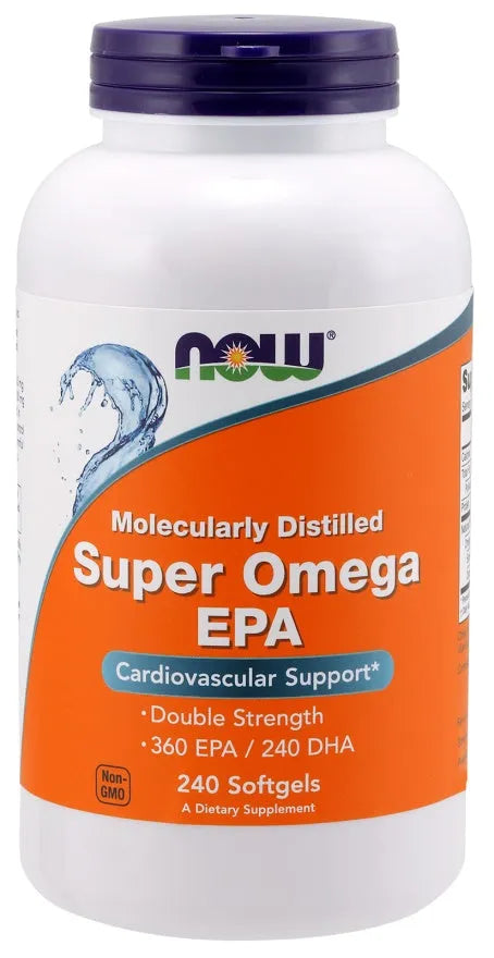 Super Omega EPA Molecularly Distilled - 240 softgels - NOW Foods - Papildai