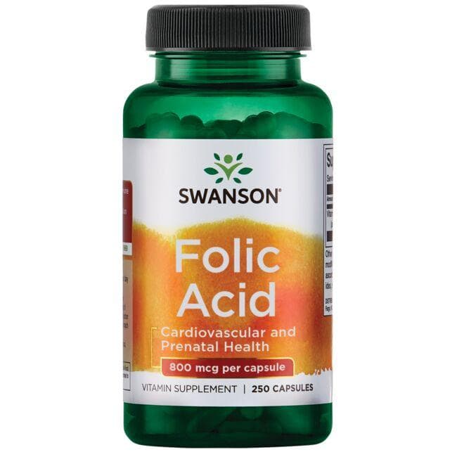 Folic Acid - Folio rūgštis - 800 mcg - N250 - Swanson