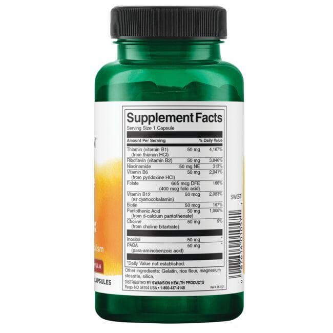 Balance B-50 Complex - 50 mg - N100 - Swanson - Vaistine1.lt