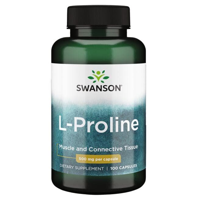 L-Proline - L-prolinas - 500 mg - N100 - Swanson