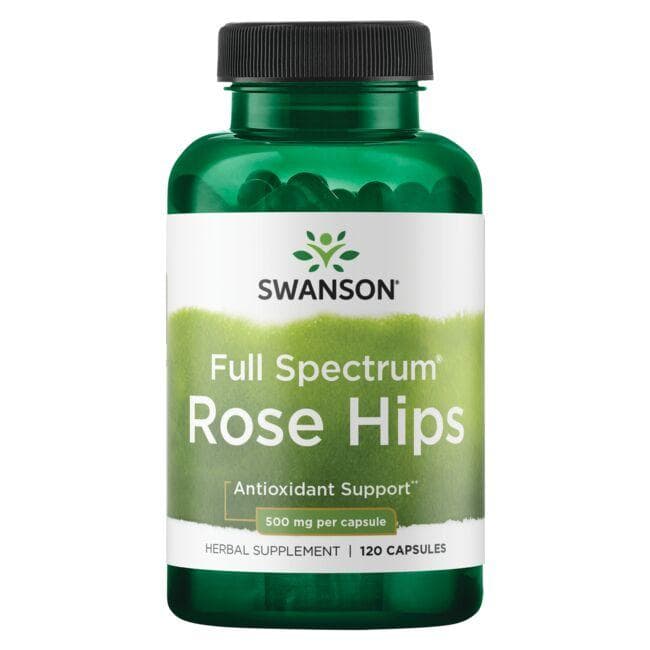 Rose Hips - Erškėtuogės - 500 mg - N120 - Swanson - Vaistine1.lt