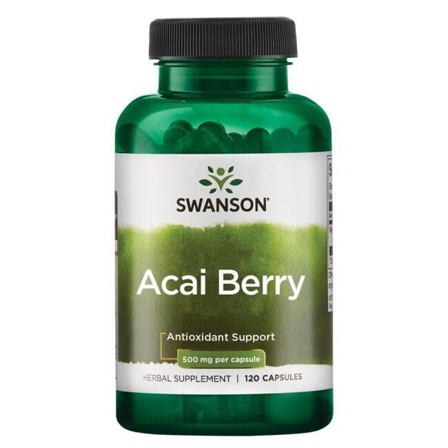 Acai Berry - 500 mg - N120 - Acai uogų ekstraktas - Swanson - Vaistine1.lt