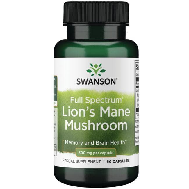 Lion's Mane Mushroom - 500 mg - N60 - Swanson