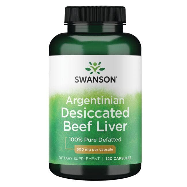 Argentinian Desiccated Beef Liver - 500 mg - N120 -Swanson