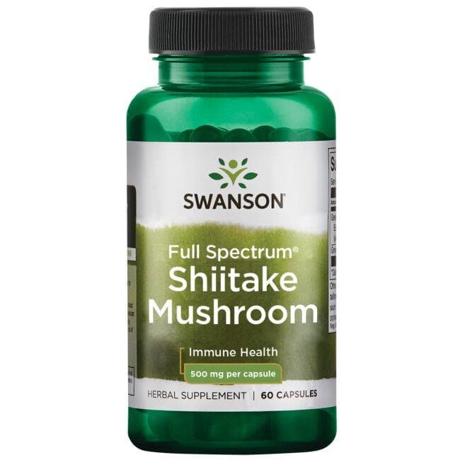 Shiitake Mushroom - Šitake grybas - 500 mg - N60 - Swanson