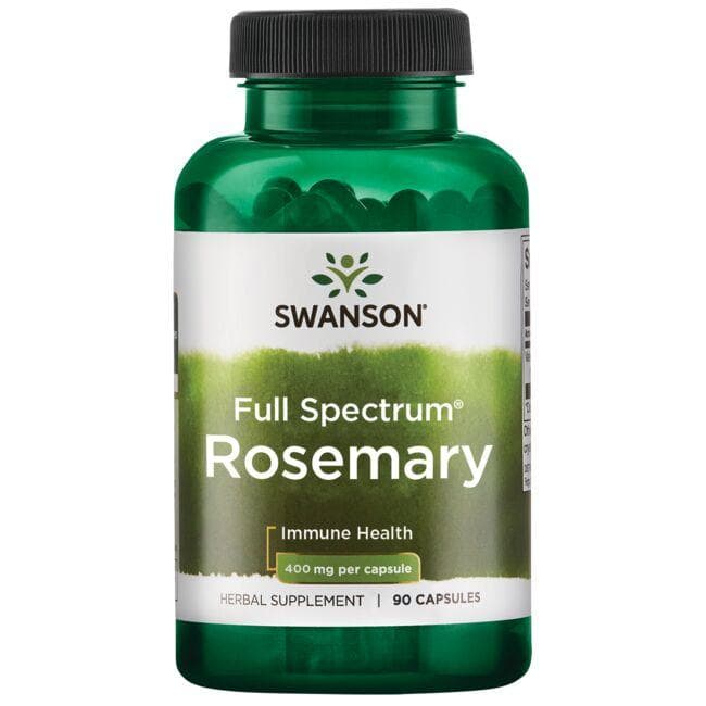 Full Spectrum Rosemary - Rozmarinas - 400 mg - N90 - Swanson - Vaistine1.lt