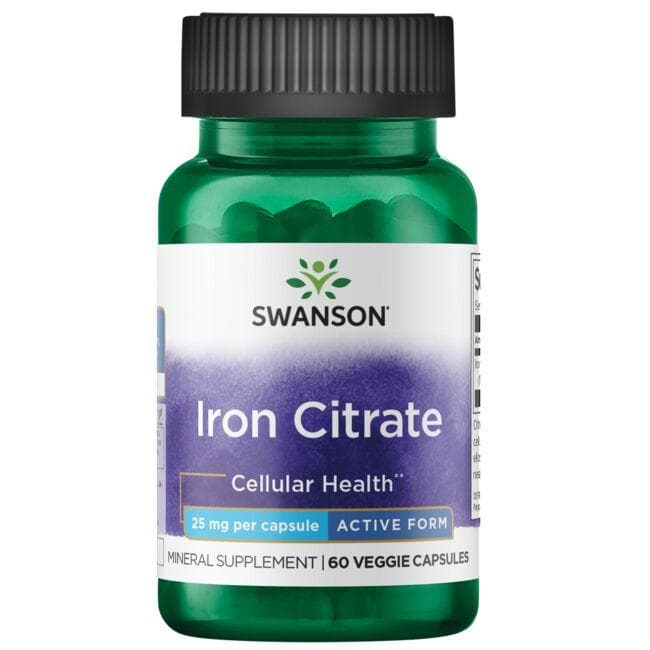 Iron Citrate - geležis - 25 mg - N60 - Swanson