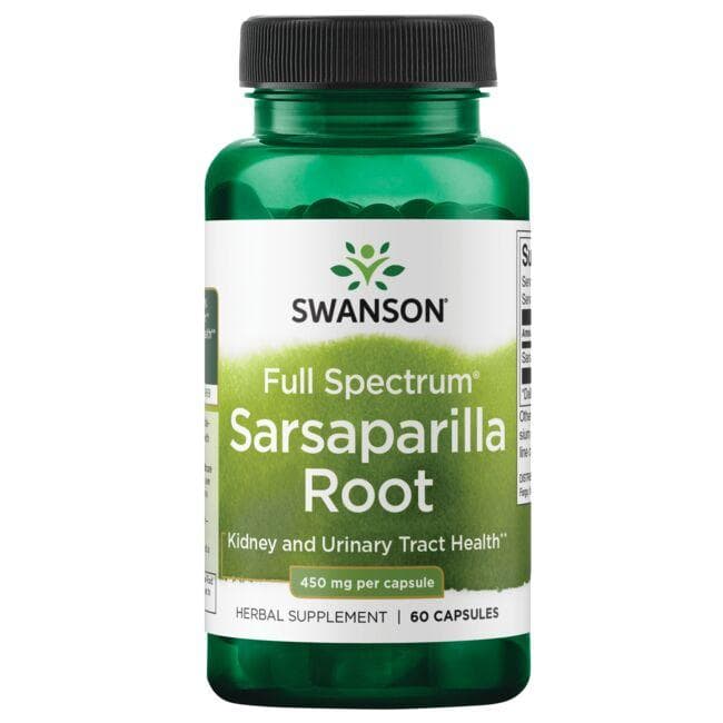 Sarsaparilla Root - Sarsaparilio šaknis - 450 mg - N60 - Swanson - Vaistine1.lt