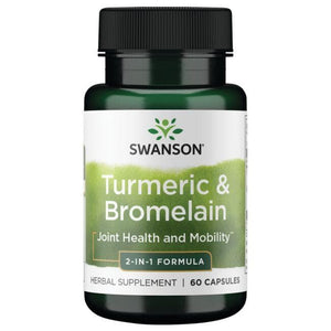 Turmeric & Bromelain - Ciberžolė ir bromelainas - N60 - Swanson - Vaistine1.lt