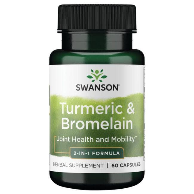 Turmeric & Bromelain - Ciberžolė ir bromelainas - N60 - Swanson - Vaistine1.lt