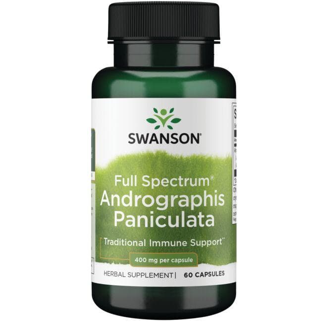 Andrographis Paniculata - Skėstašakių kamrų - 400 mg - N60 - Swanson