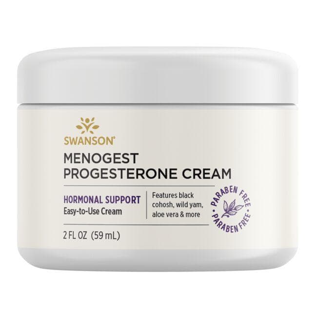 Menogest Progesterone Cream - Hormonų balansui - 59 ml - Progesterono kremas - Swanson - Vaistine1.lt