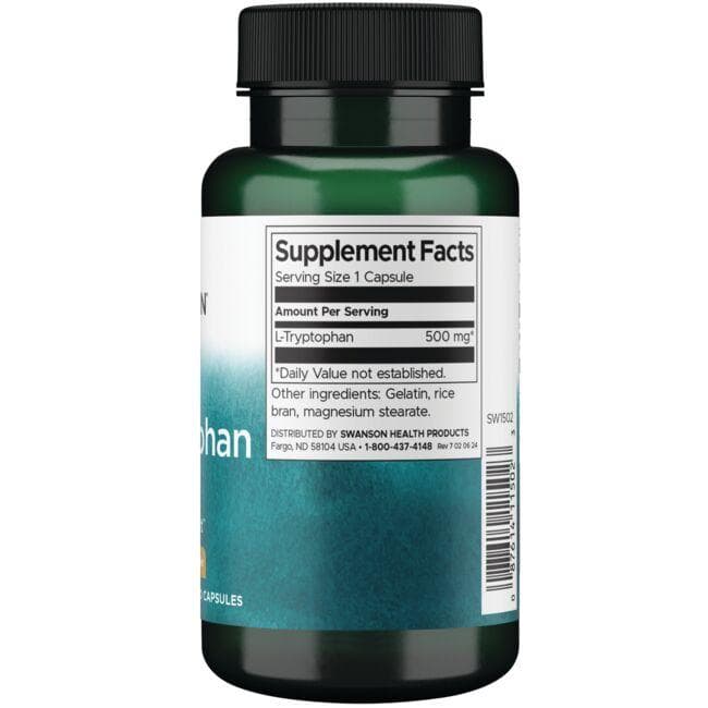 L-Tryptophan - 500 mg - N60 - Swanson