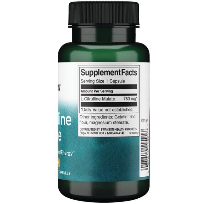 L-Citrulline Malate - 750 mg - N60  - L-citrulino malate - Swanson - Vaistine1.lt