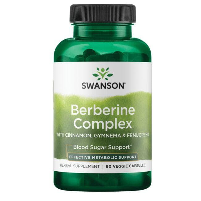 Berberine Complex - N90 - Berberinas su cinamonu, gymnema ir ožragėmis - Swanson - Vaistine1.lt