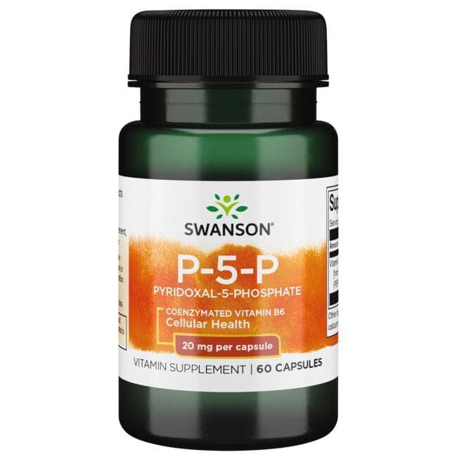 P-5-P Pyridoxal-5-Phosphate - Širdžiai - 20 mg - Swanson