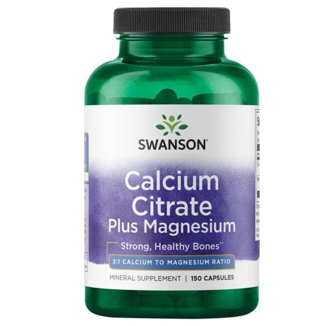 Calcium Citrate Plus Magnesium - kalcis, magnis - N150 - Swanson