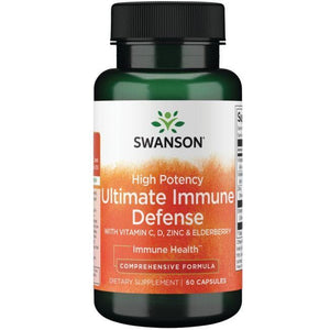 Ultimate Immune Defense - Vitaminai C, D, cinku ir šeivamedžio uogomis - N60 - Swanson - Vaistine1.lt