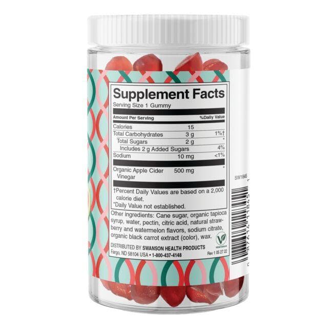 Apple Cider Vinegar Gummies - N60 - Obuolių sidro guminukai - Swanson - Vaistine1.lt