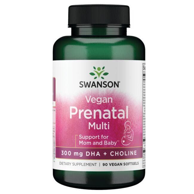 Vegan Prenatal Multi – DHA + choline - 300 mg - N90 - Swanson - Vaistine1.lt