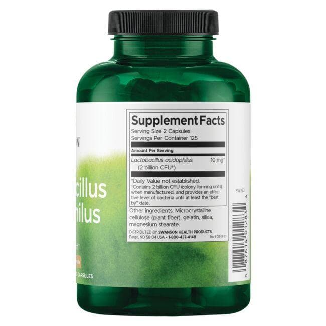 Lactobacillus Acidophilus - Probiotikai - Gerosios bakterijos - 1 mlrd. CFU - N250 - Swanson - Vaistine1.lt